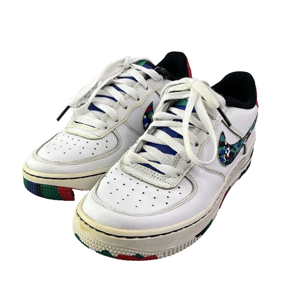 Nike Air Force 1 Crayon Youth 4.5 White Leather Sportswear Basketball Retro
